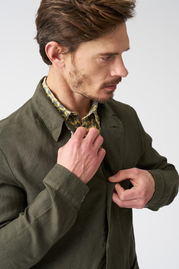 120% Lino Heritage Jacket MILITARY