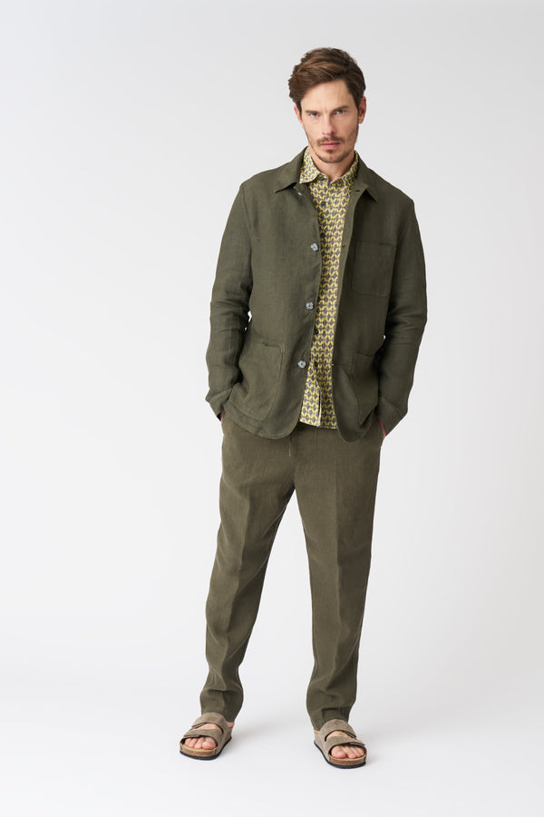 120% Lino Heritage Jacket MILITARY