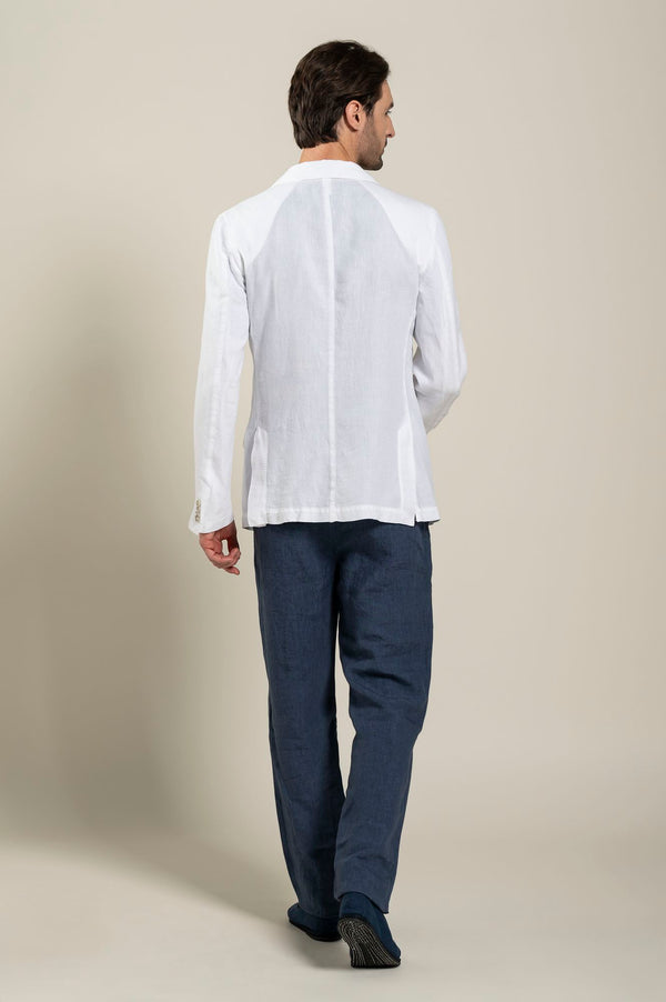 120% Lino Man Blazer NAVY