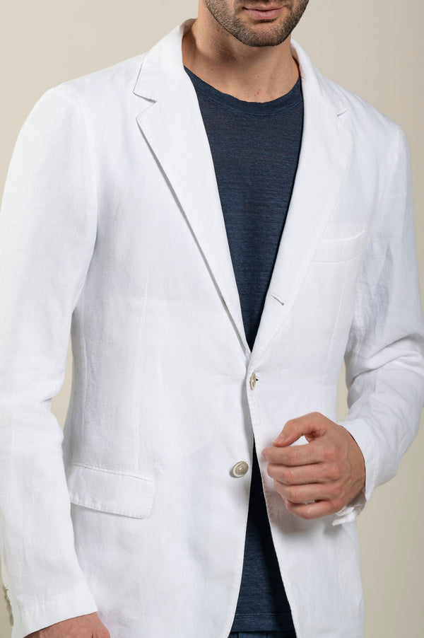 120% lino Man Blazer NAVY