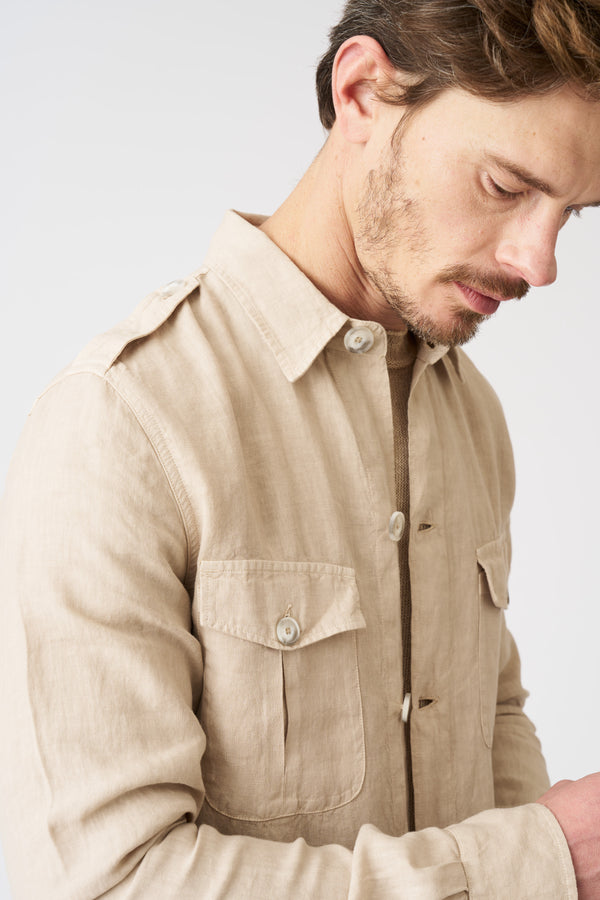 120% Lino Safari Jacket SAND