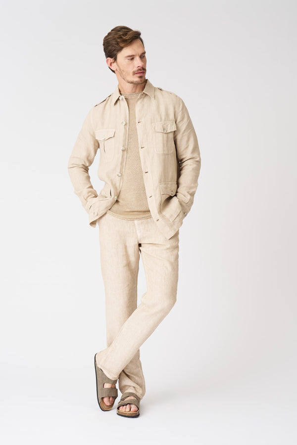 120% Lino Safari Jacket SAND