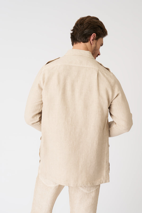 120% Lino Safari Jacket SAND