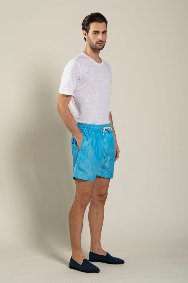 120% lino Swim Trunks DELFT BLUE