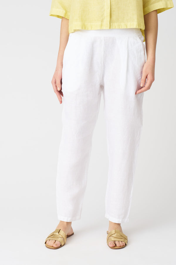 120% Lino The Alessa Pant WHITE