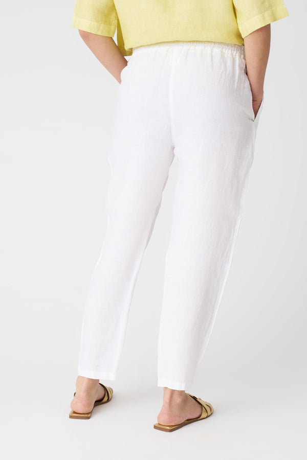 120% Lino The Alessa Pant WHITE