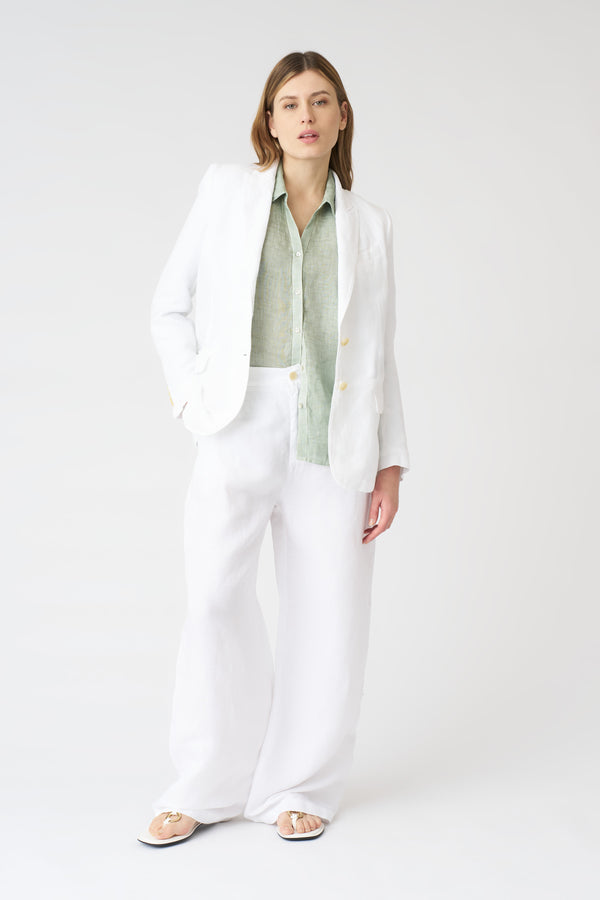 120% Lino The Lily Shirt PISTACHE SOFT FADE