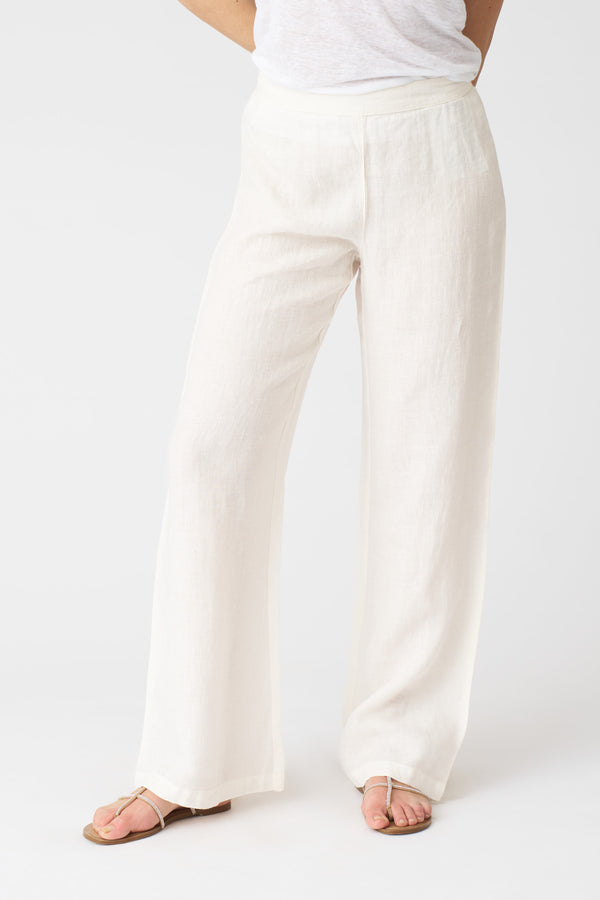 120% Lino The Roma Pant MILK