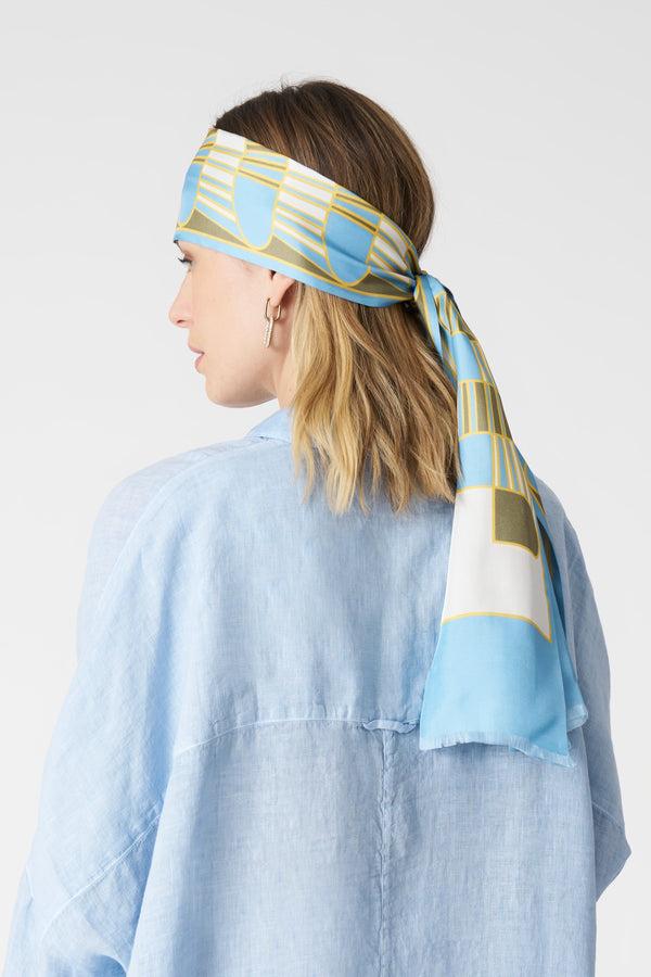 120% Lino The Simona Shirt SEA SOFT FADE