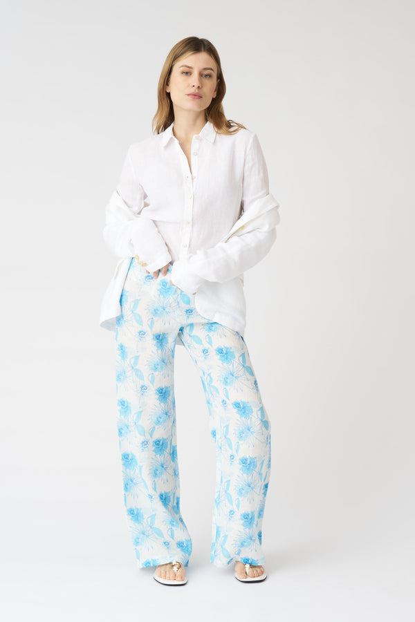 120% Lino The White Bria Shirt WHITE