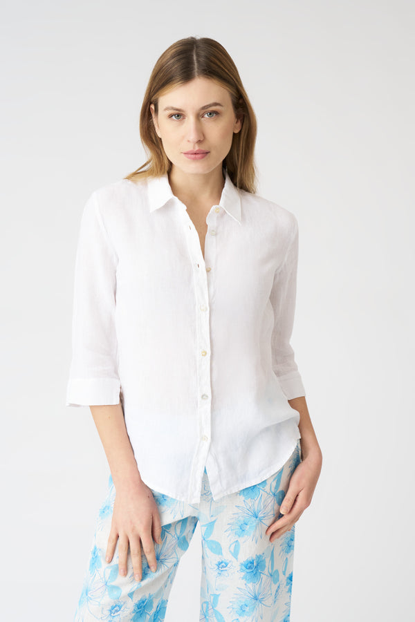 120% lino The White Bria Shirt WHITE
