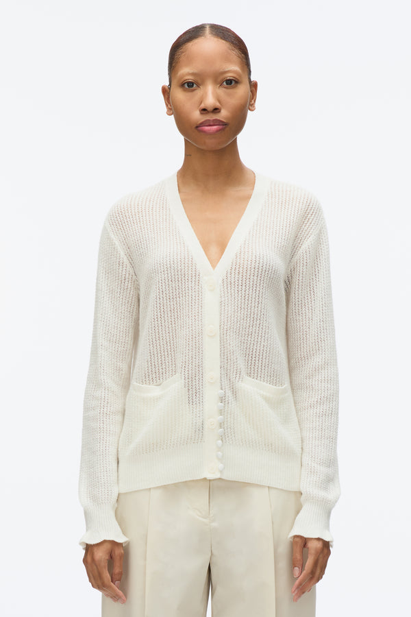 3.1 Phillip Lim Airy Cable Cardigan IVORY