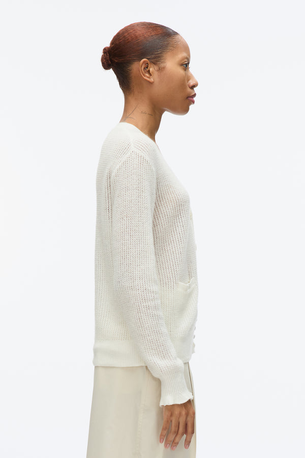 3.1 Phillip Lim Airy Cable Cardigan IVORY