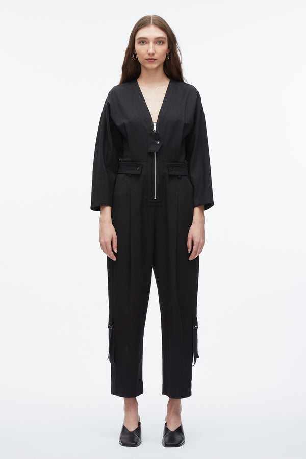 3.1 Phillip Lim Belted Utility Jumpsuit BLACK