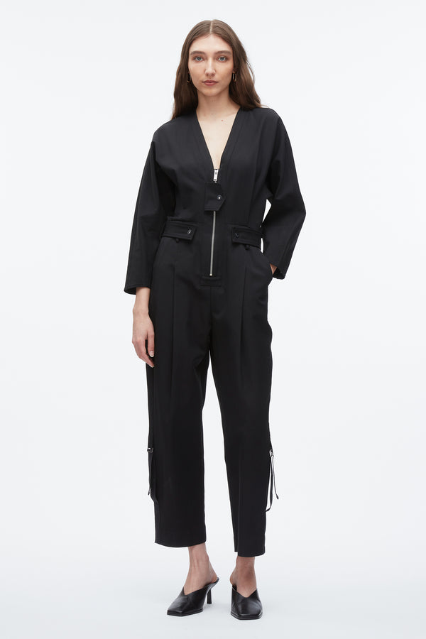 3.1 Phillip Lim Belted Utility Jumpsuit BLACK