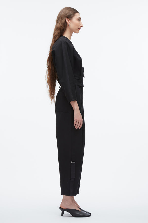 3.1 Phillip Lim Belted Utility Jumpsuit BLACK