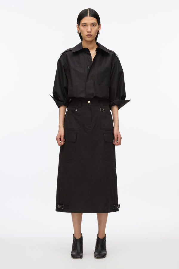 3.1 Phillip Lim Black Utility Cargo Skirt BLACK