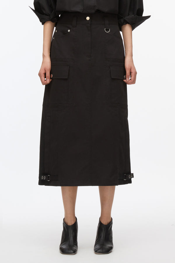 3.1 Phillip Lim Black Utility Cargo Skirt BLACK