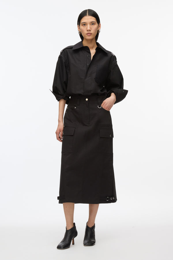 3.1 phillip lim Black Utility Cargo Skirt BLACK