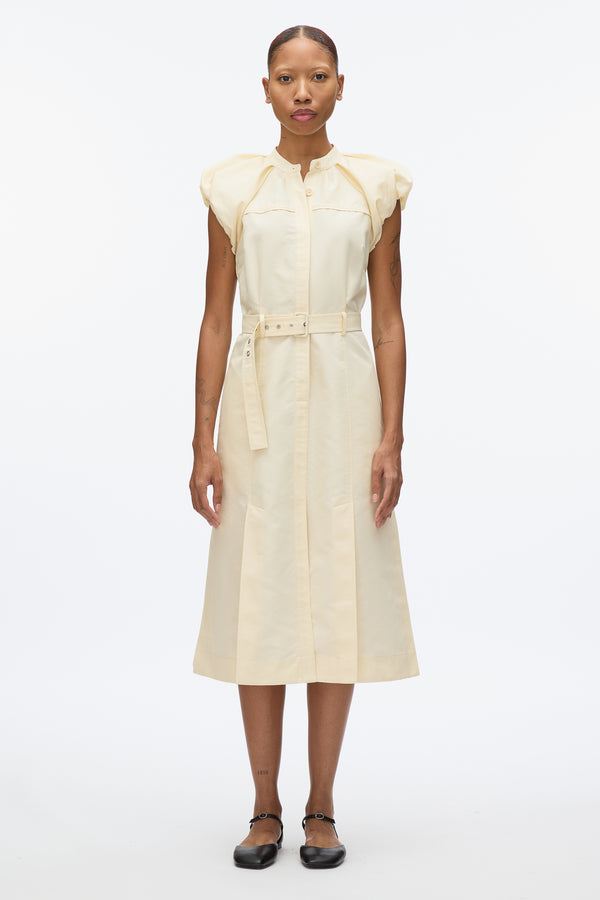 3.1 Phillip Lim Cloud Sleeve Shirt Dress GARDENIA