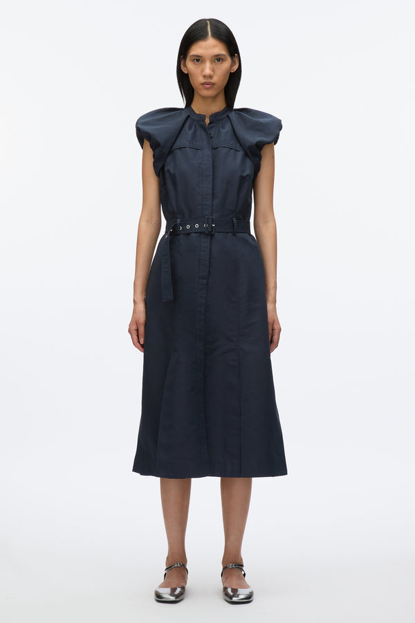 3.1 Phillip Lim Cloud Sleeve Shirt Dress MIDNIGHT