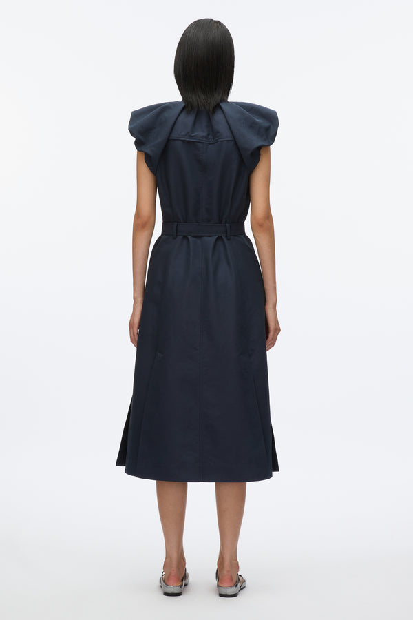 3.1 Phillip Lim Cloud Sleeve Shirt Dress MIDNIGHT