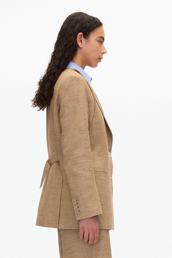 3.1 Phillip Lim Collarless Relaxed Blazer FAWN
