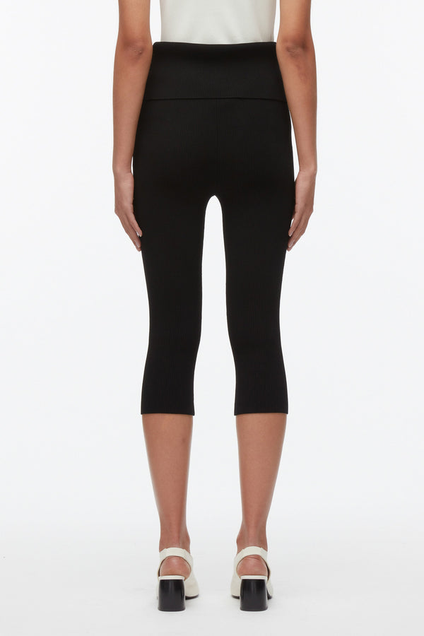3.1 Phillip Lim Compact Rib Capris BLACK