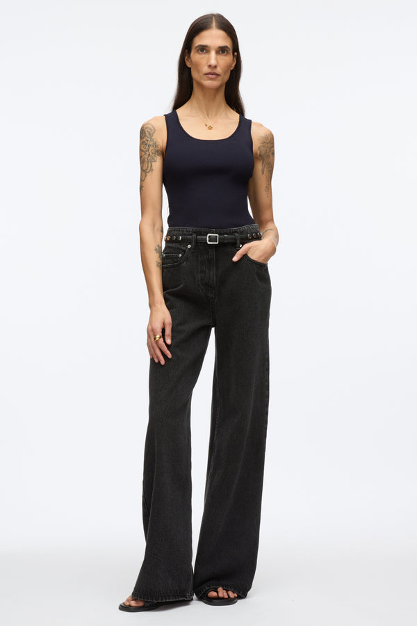 3.1 phillip lim Compact Rib Layering Tank MIDNIGHT
