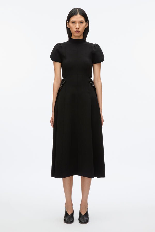 3.1 Phillip Lim Compact Rib Tulip Dress BLACK