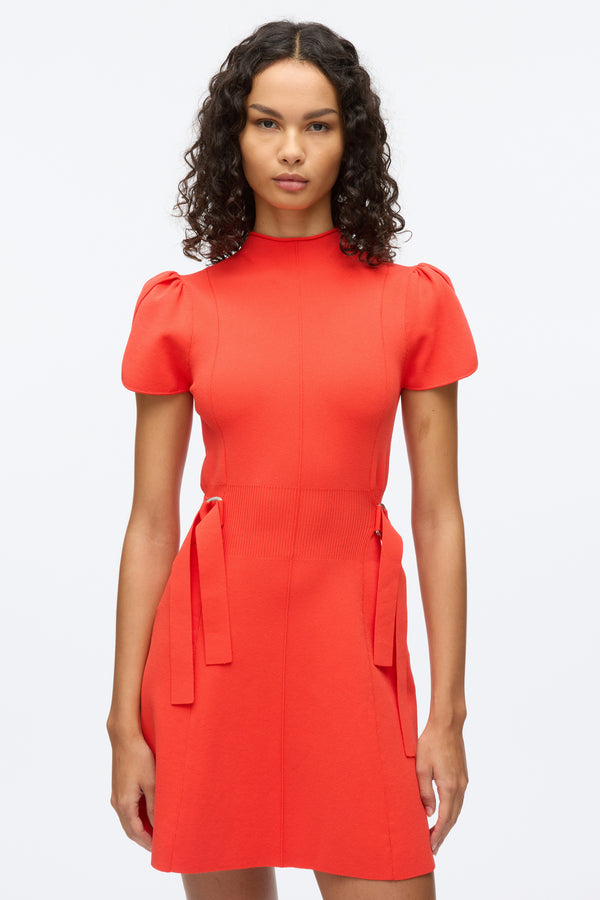 3.1 Phillip Lim Compact Rib Tulip Dress POPPY