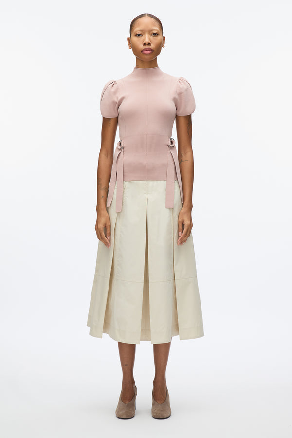 3.1 phillip lim Compact Rib Tulip Top ROSE