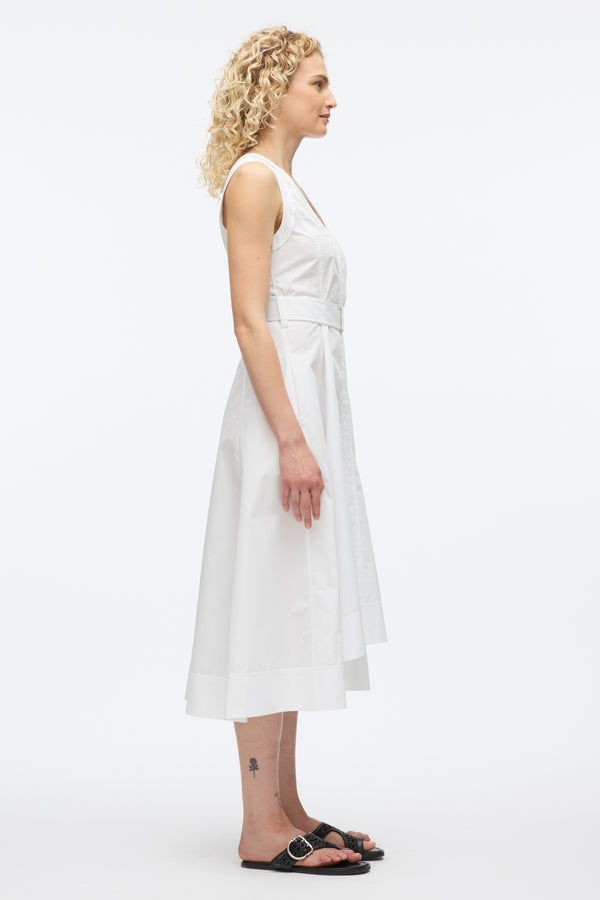 3.1 Phillip Lim Crisscross Back Midi Dress WHITE