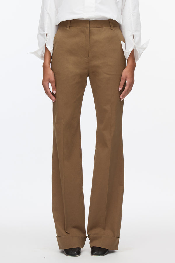 3.1 Phillip Lim Cuffed Kick Flare Pant OAK