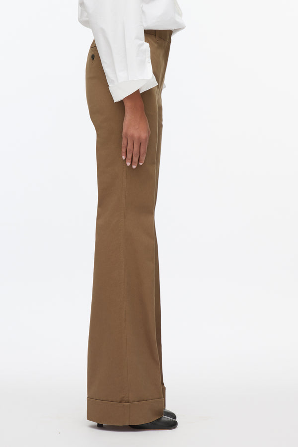 3.1 Phillip Lim Cuffed Kick Flare Pant OAK