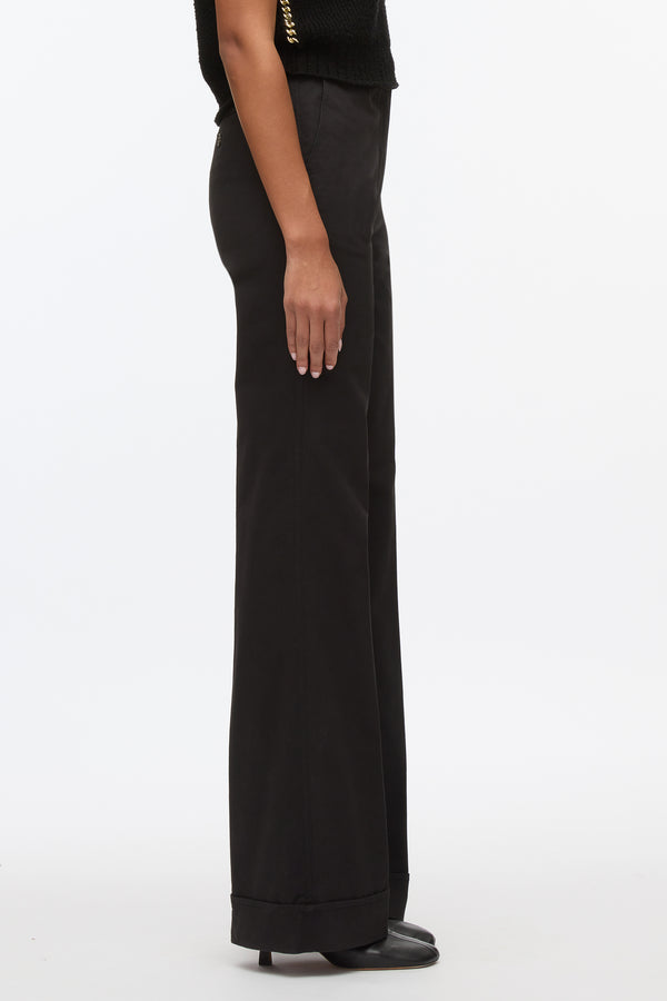 3.1 Phillip Lim Cuffed Kick Flare Trouser BLACK