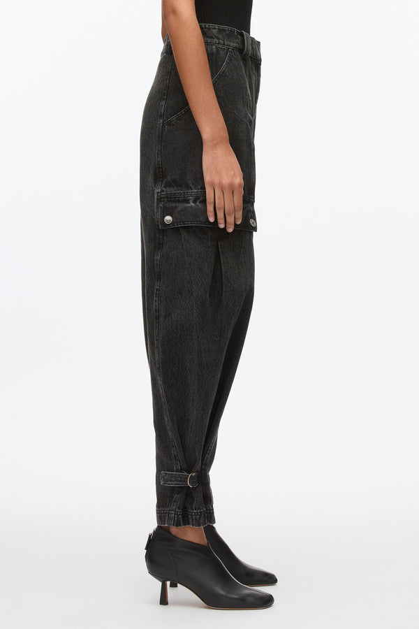 3.1 Phillip Lim Denim Cargo Jean WASHED BLK
