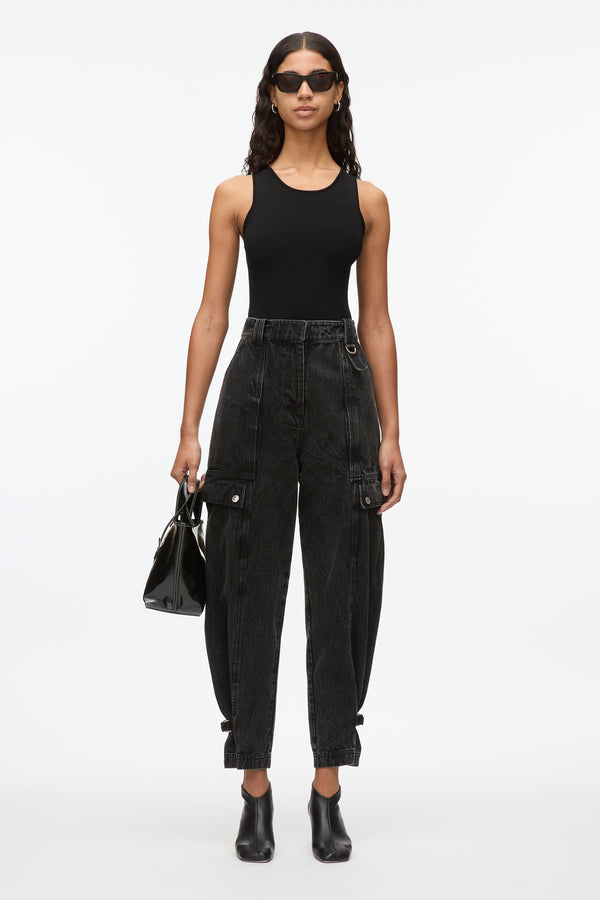3.1 Phillip Lim Denim Cargo Jean WASHED BLK