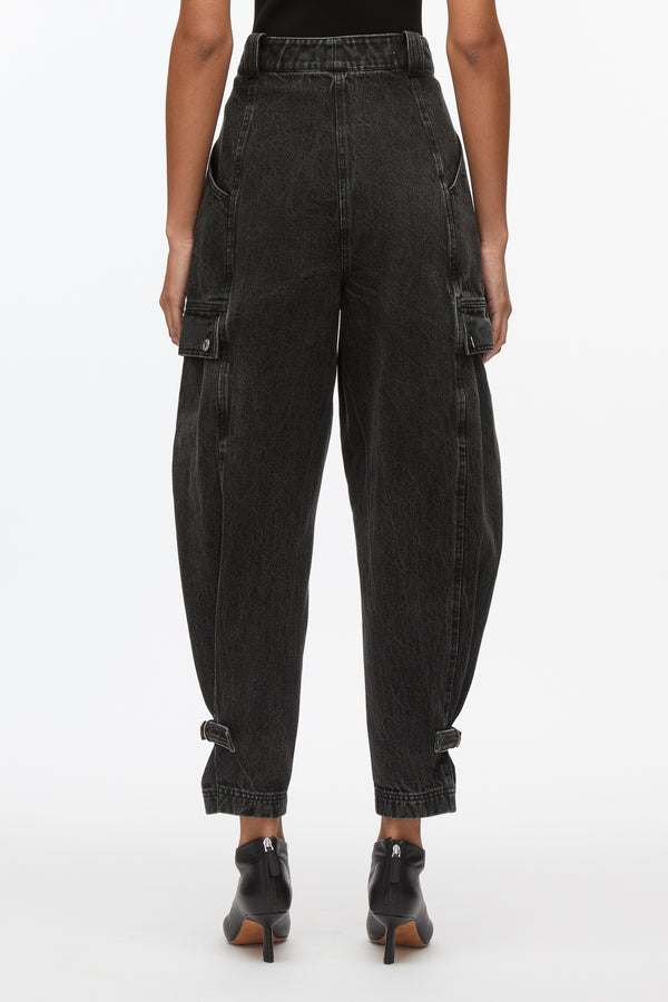 3.1 Phillip Lim Denim Cargo Jean WASHED BLK