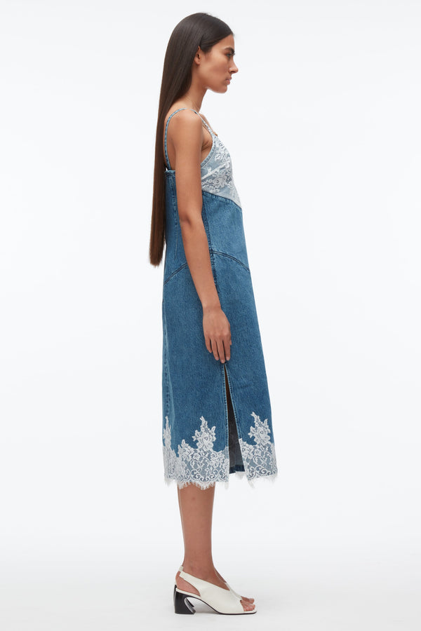 3.1 Phillip Lim Denim Slip Dress BLUE