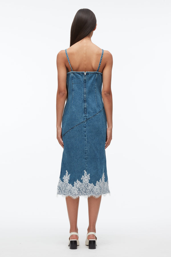 3.1 Phillip Lim Denim Slip Dress BLUE