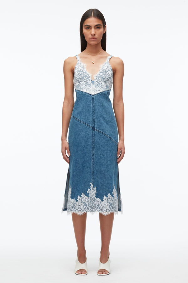 3.1 phillip lim Denim Slip Dress BLUE