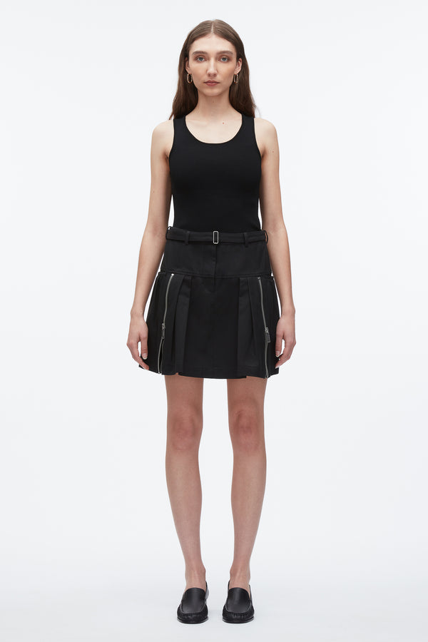 3.1 Phillip Lim Double Zip Utility Skirt BLACK