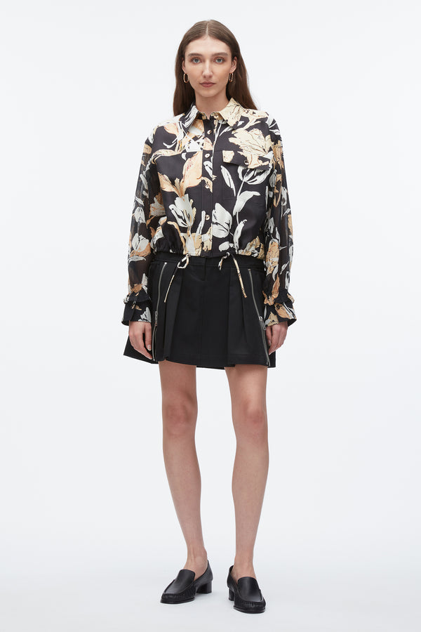 3.1 phillip lim Double Zip Utility Skirt BLACK