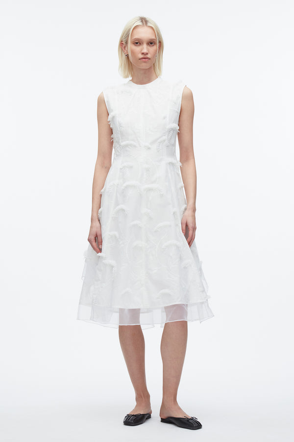 3.1 phillip lim Fil Coupé Midi Dress WHITE