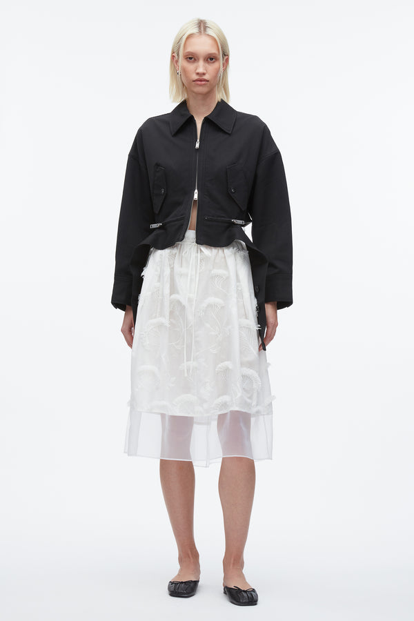 3.1 phillip lim Fil Coupé Midi Skirt WHITE