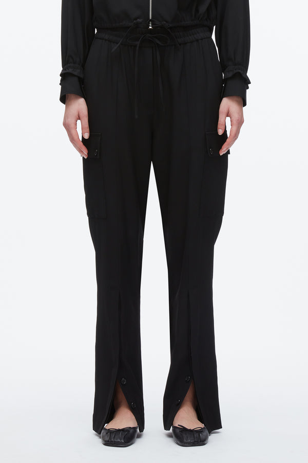 3.1 Phillip Lim Fluid Tailoring Cargo Pant BLACK