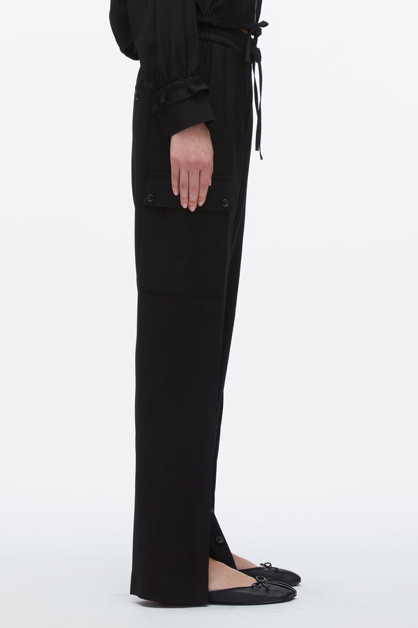 3.1 Phillip Lim Fluid Tailoring Cargo Pant BLACK
