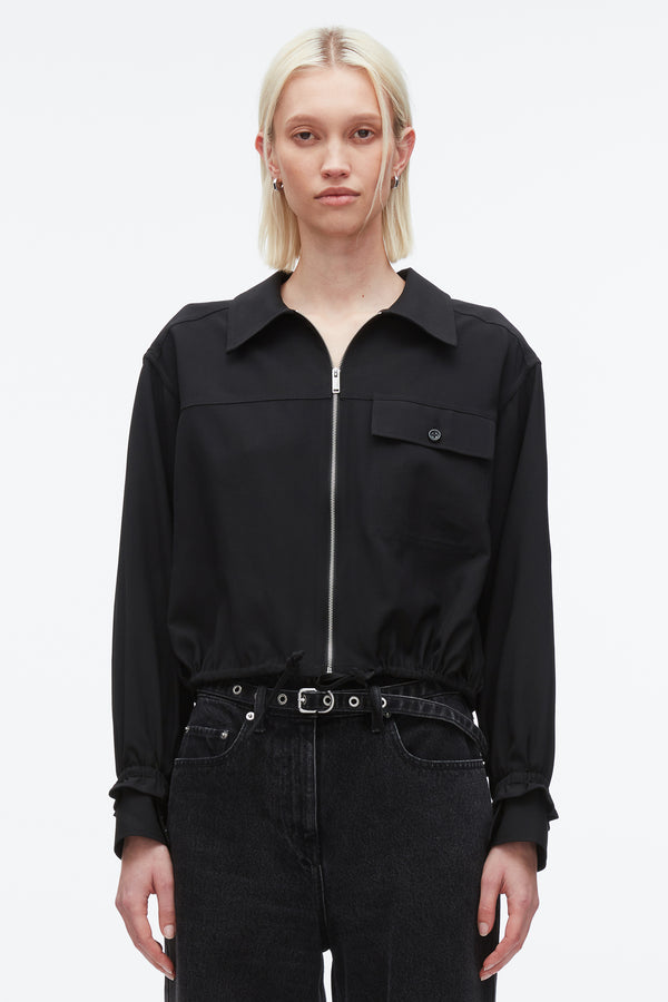 3.1 Phillip Lim Fluid Tailoring Shirt Jacket BLACK