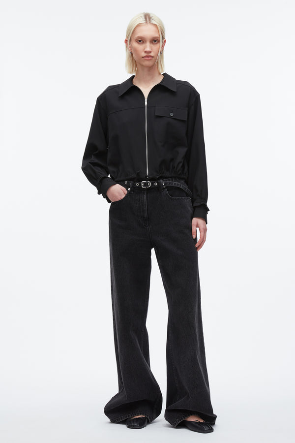3.1 phillip lim Fluid Tailoring Shirt Jacket BLACK